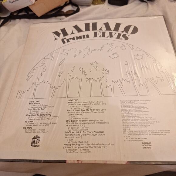 VINYL RECORD LP ELVIS PRESLEY MAHALO FROM ELVIS PICKWICK RECORDS ACL-7064 - Picture 2 of 4